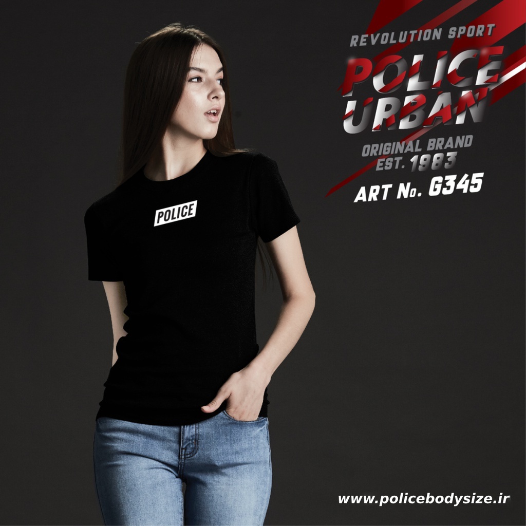 Women's police t-shirt - G345