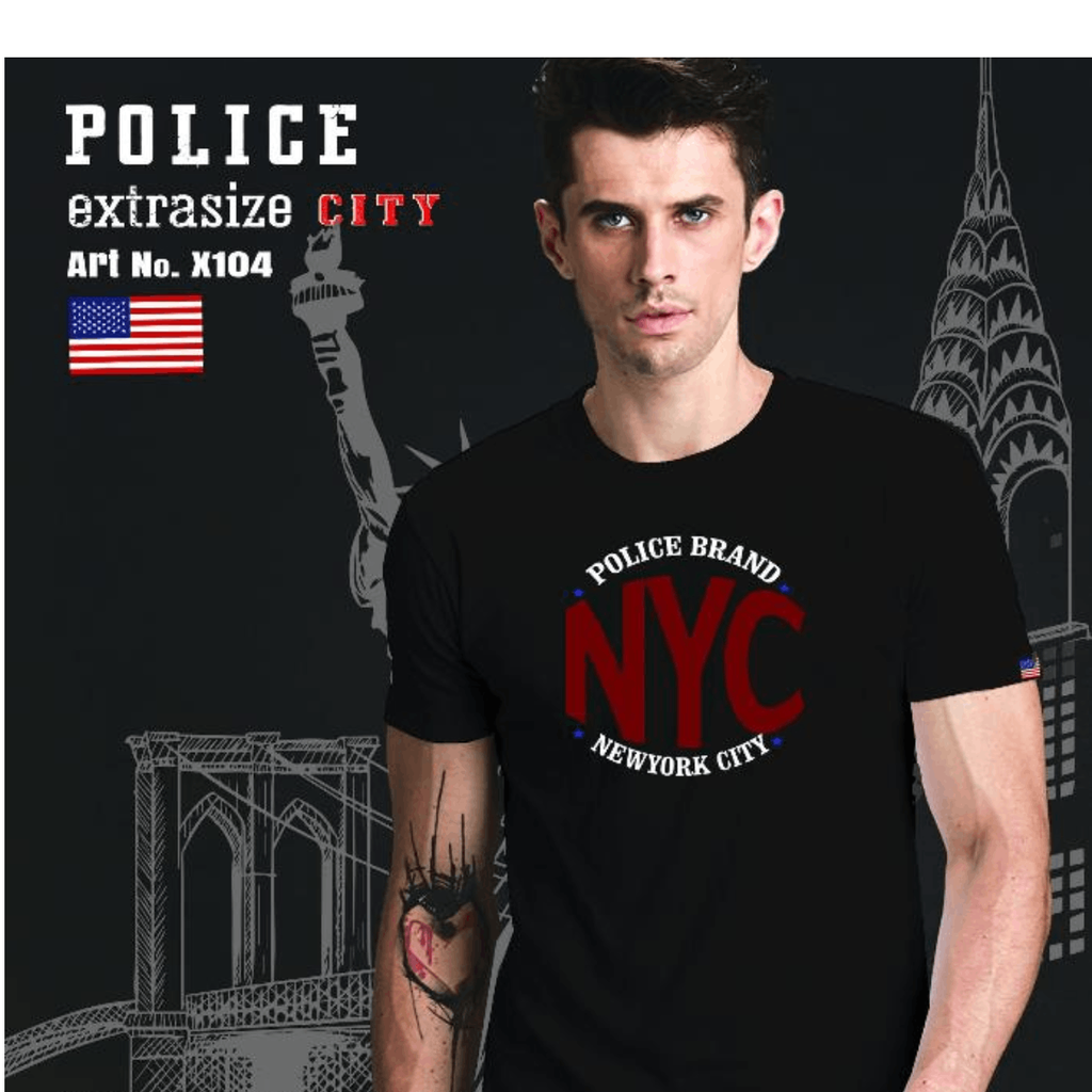 Men's Police T-shirt - X104
