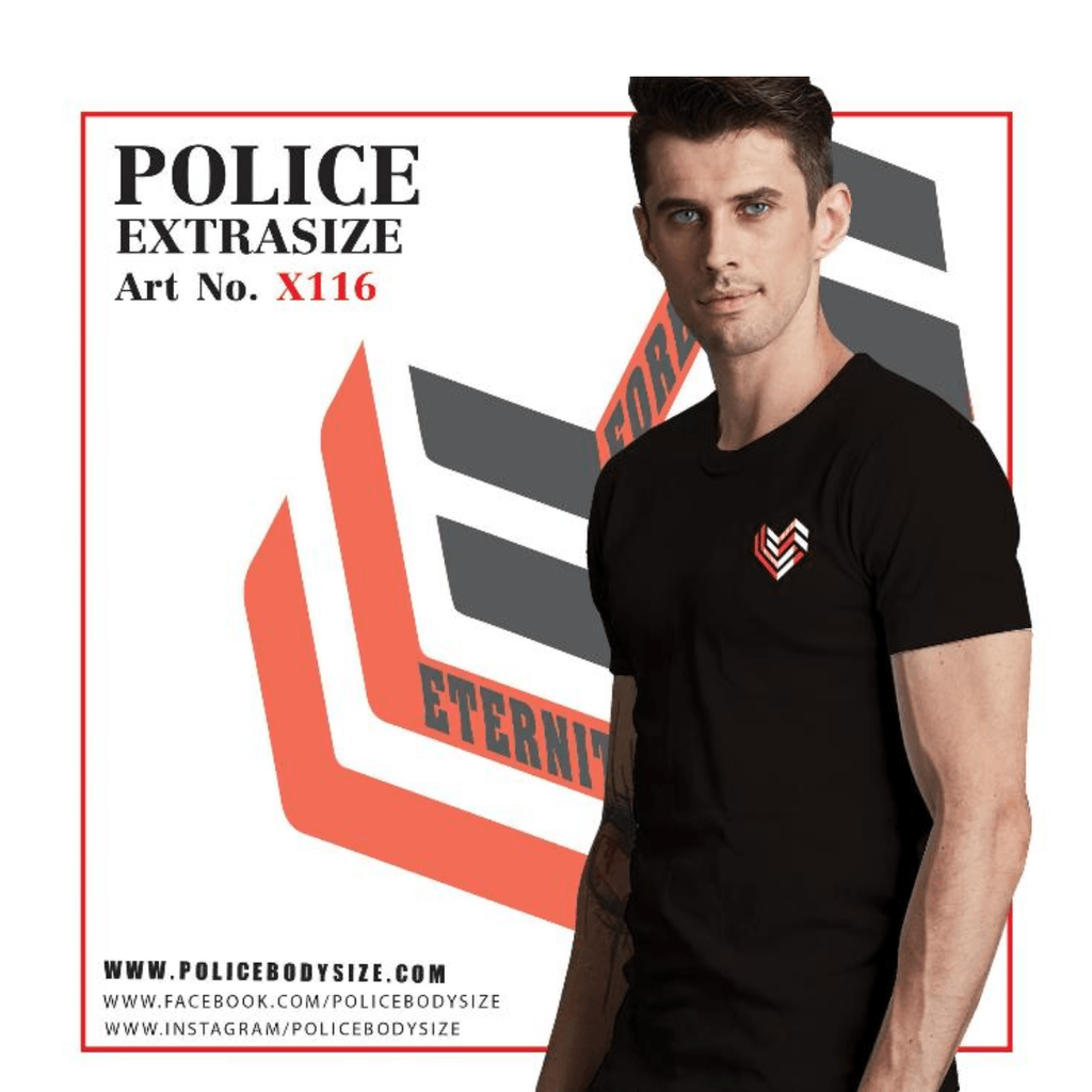Men's police t-shirt - X116