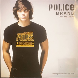 [X064] Men's police t-shirt - X064