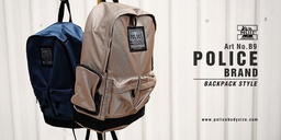 [B9] Police backpack bag - B9